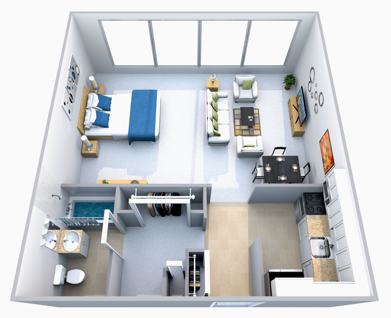 1 Bedroom Houston Apartments